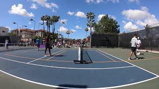 2020 Pickleball Cal Open Day3 Mens Doubles DJ BF Young Dave Velardo Unicorn Rafa Hewett Game2