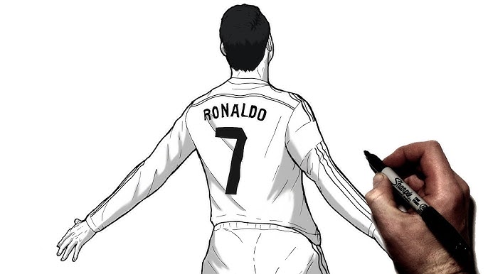 How To Draw Ronaldo Free Kick