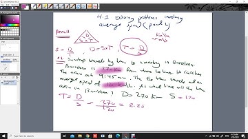 International, Math , grade 8, #23 , 4 2 solving problems involving average speed part 2, Ayat Rabai