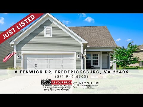 8 Fenwick Drive, Fredericksburg, VA home video tour