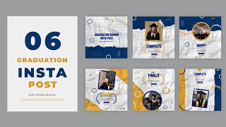 Graduation banner Instagram Post After Effects Templates | Create Stunning Social Media Post