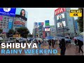 【4K60】Walking Tokyo | Shibuya in the Rain on Sunday Morning (October 17,2021)