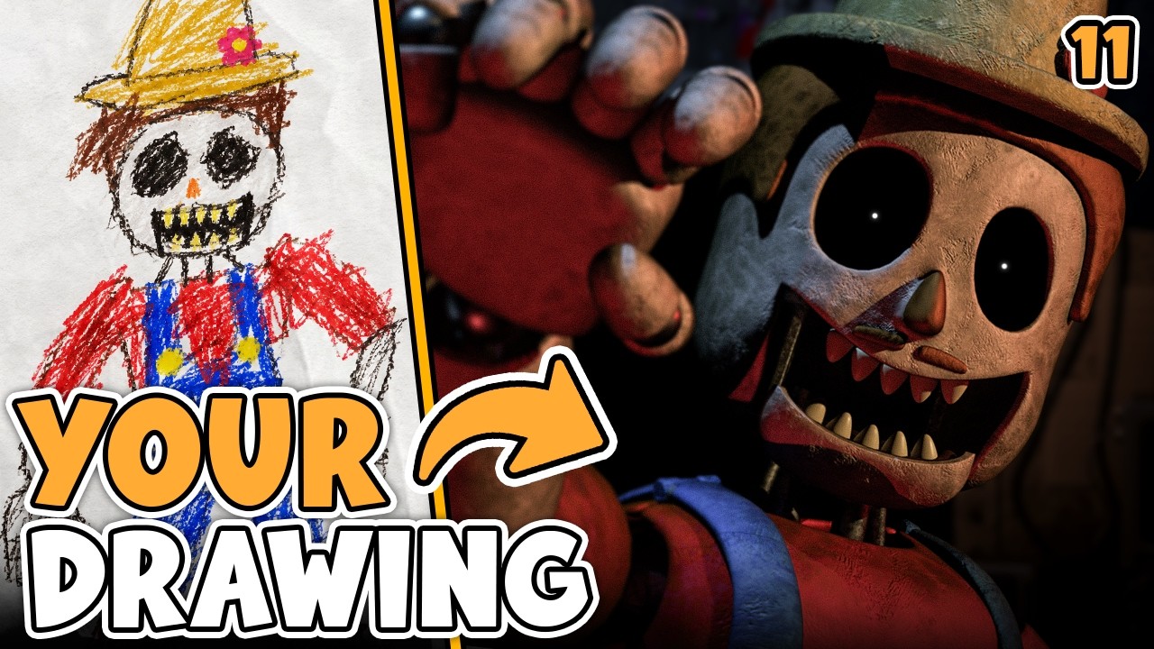 I Turned YOUR Drawings Into FNAF Animatronics
