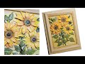 Tutorial /How to make air dry clay sunflowers/Wall decor ideas