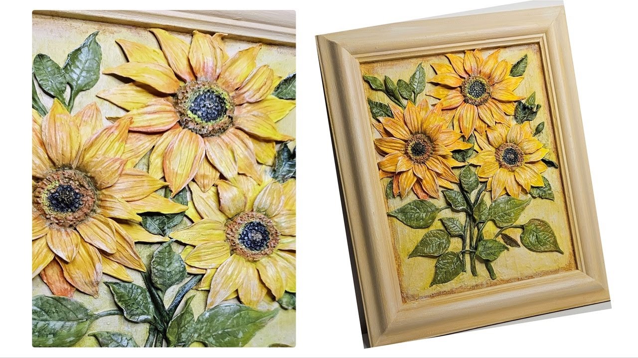 Tenture Murale Tournesols Dans Un Pot En Cuivre - Robert A. Johnson - 42 X 35 Pouces