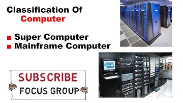 Classification Of Computer | Super Computer & Mainframe Computer | Lecture in Urdu/Hindi