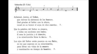 Video thumbnail of "Salmo V Domingo de Pascua Ciclo A"