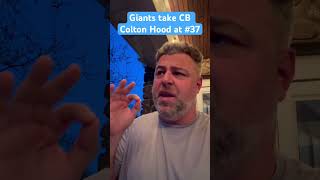 Giants draft Colton Hood at #37 SOLID PICK #shorts