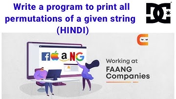 Write a program to print all permutations of a given string|GeeksforGeeks