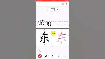 Chinese Characters 东#how to write #write #Chinese #Strokes #HSK #stroke order #train #trainchinese