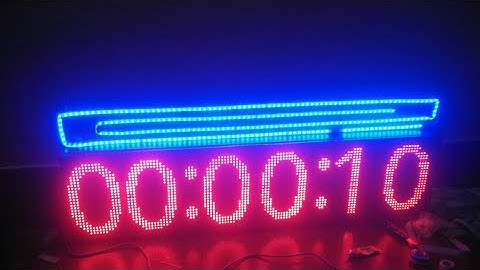 Arduino DMD P10 LED Keypad Timer