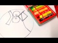 Kids Art - How to Draw and Color Angry Bird with Basic Shapes