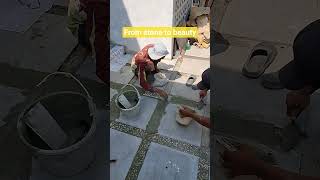 Amazing Craftsmanship! Mosque Terrace Stone Installation