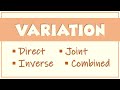 Direct inverse joint and combined variation grade 9  ms rosette