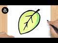 #221 How to Draw a Leaf - Easy Drawing Tutorial
