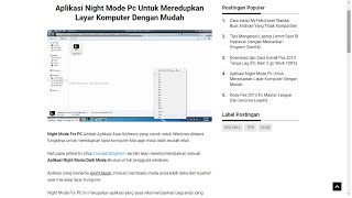 Aplikasi Night Mode Pc Untuk Meredupkan Layar Komputer Dengan Mudah screenshot 1