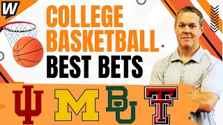 Tuesday College Basketball BEST Bets! | Indiana vs Michigan | Texas Tech vs Baylor