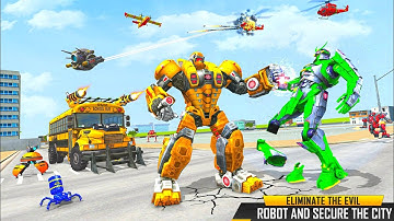 Bus Robot Car Game: Space Robot Transform _ War andoird gameplay