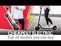 10 Cheapest Electric Scooters with Prices Starting at $200 (New and Trusted Models)