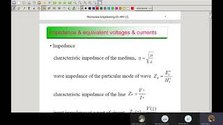 ch4- (part 1)- 1-  Microwave Network Analysis , Microwave Engineering