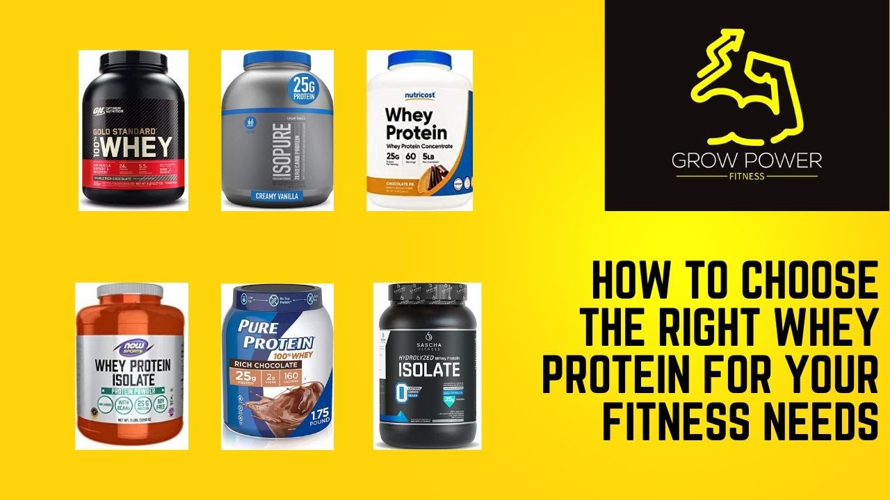 How to Choose the Right Whey Protein for Your Fitness Needs - YouTube