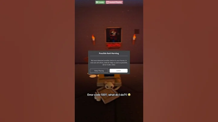 Robloxでエラーコード1001が発生しました 実写 #roblox #robloxgames #shorts