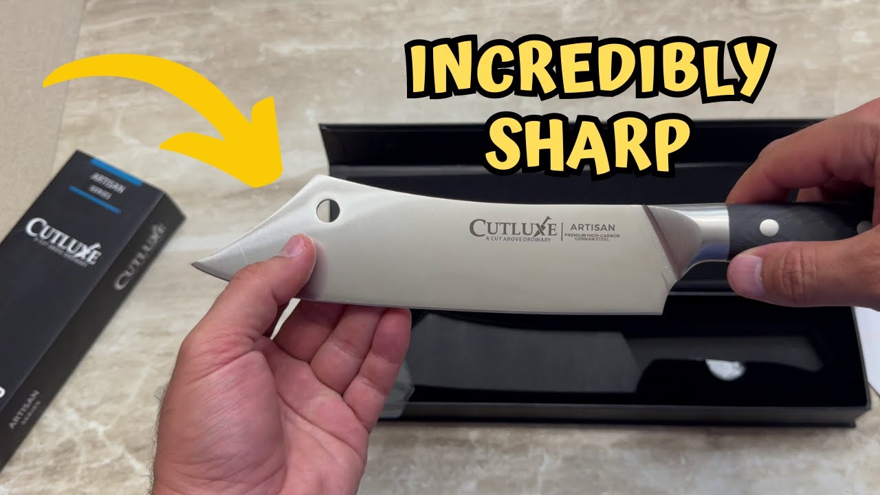 Quick Review of Cutluxe Cleaver Chef Knife 8" Meat Cleaver Butcher