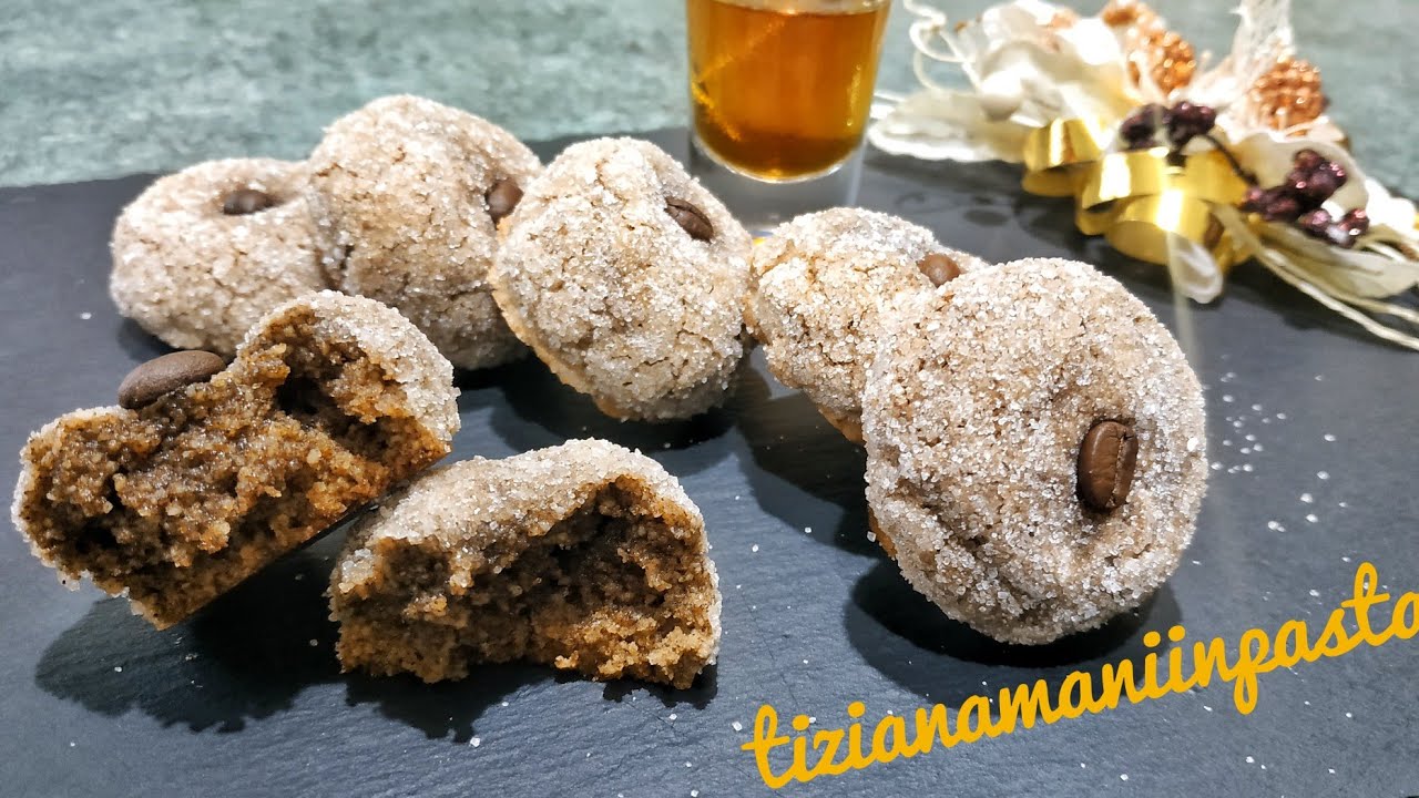 DOLCETTI DI PASTA DI MANDORLA AL CAFFE' 🎄RICETTA NATALIZIA