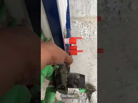 تأسيس قلب الشطاف المدفون بحيث يكون بنفس جدار الكرسي المعلق