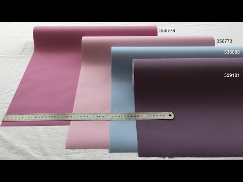 Однотонні німецькі фіолетові шпалери 309181, гладкі та миючі, вінілові на флізеліновій основі, видео 2