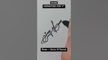 Signature for J | Jeric | SBtellME Calligraphy and Handwriting #shorts #signature #calligraphy