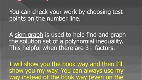 4-9 Solving Polynomial Inequalities