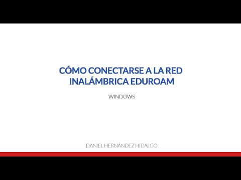 Video: ¿Cómo inicio sesión en eduroam UTK?