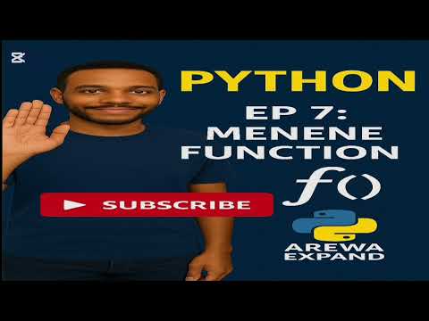 Python EP 7 Menene Function a Python programming language da Hausa dalla-dalla