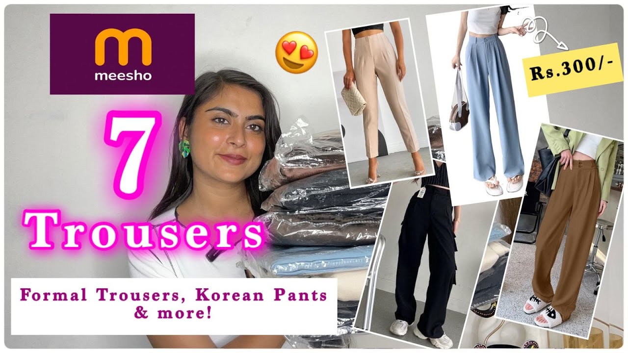 Meesho Bottom wear haul😍 Meesho trouser Haul starting at Rs.300