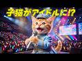 【前代未聞】子猫がアイドルに！？と巨大ドームステージに立ったここにゃん…本番直前に頭が真っ白になって大パニックになった結果！？😭🎤✨