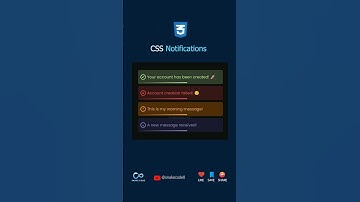 CSS Notifications #webdev #css3 #htmlcss