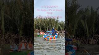 Try at Bay Mau Coconut Forest in Cam Thanh, located just a 10 to 15-min from Hoi An, Vietnam.