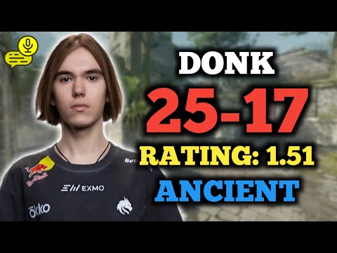DONK (25-17) RT: 1.51 | EU FACEIT (ANCIENT) +VOICE | CS2 POV