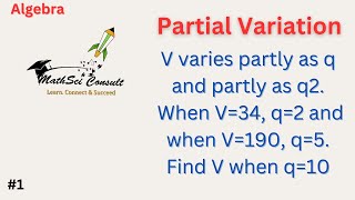 Partial Variation | Basic Introduction| Algebra | Question One