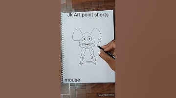 How to draw mouse drawing easy #shorts #viral #cartoon #sketch #drawing #video #mouse #mickeymouse