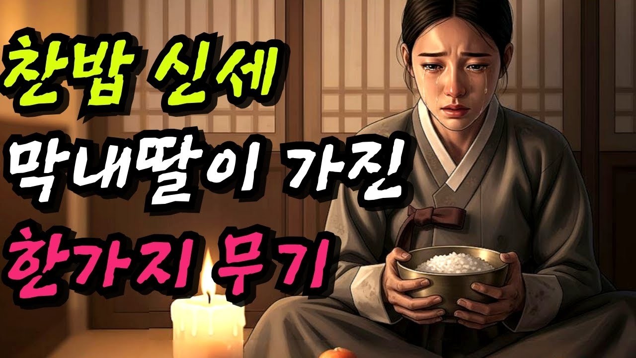 찬밥 신세 막내딸이 가진 한 가지 무기로 다시 세운 양반집 _ 야담·민담·전설·설화·전래동화·옛날이야기·고전·잠들기 좋은수면라디오·오디오