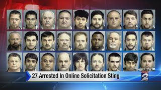 27 arrested in online solicitation sting