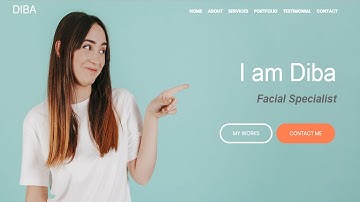 Diba - one page portfolio HTML Template | Bootstrap Personal Portfolio Website Template