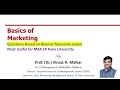 BL1 Remembering Level Questions Basics of Marketing