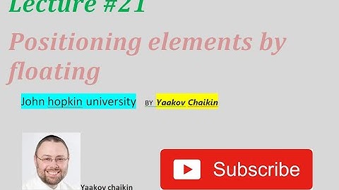 Lecture #21 ||  Positioning Elements by Floating : web development tutorials