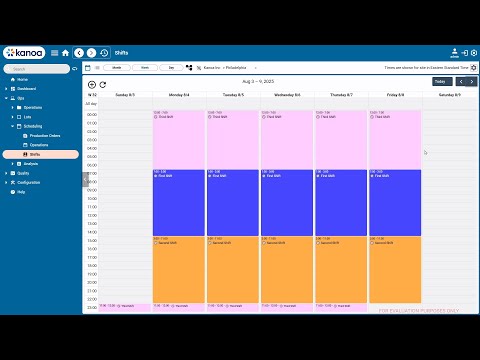 Kanoa Ops Tutorial - Lesson 1.5 - Scheduling Shifts