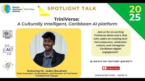 WiDS TT Spotlight Talk - TriniVerse  featuring Jaden Boodram