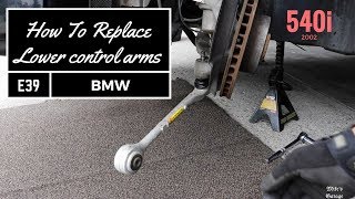 Tutorial. How to replace Front lower control arms, without special tool on BMW e39 540i M5