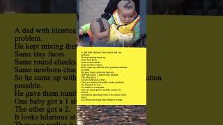 Dad's Genius Trick to Tell Twin Babies Apart!
